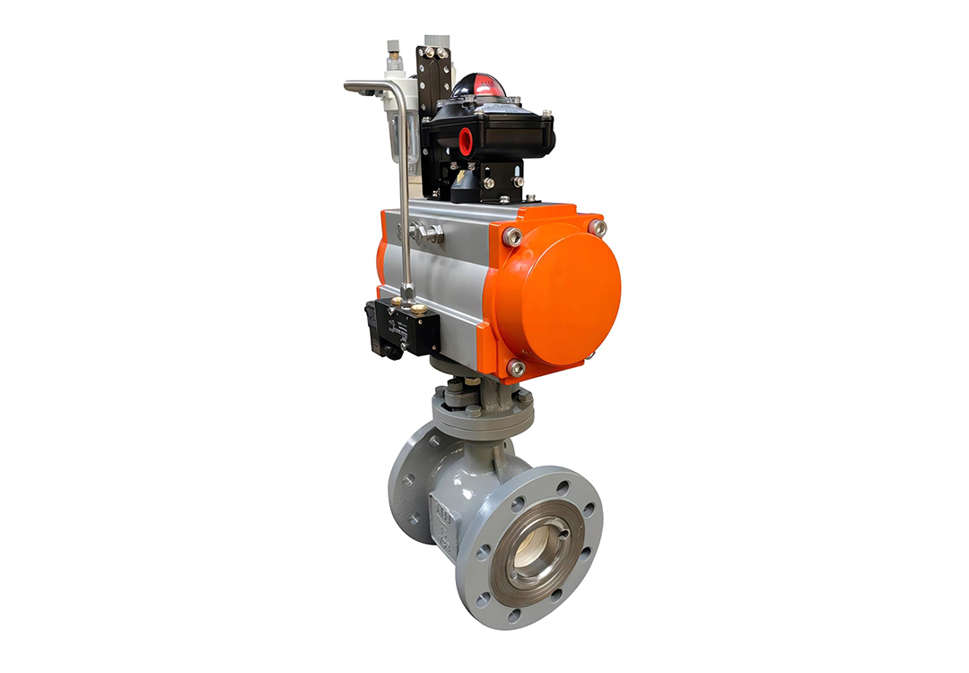 Pneumatic Eccentric Semi-Ceramic Ball Valve-2