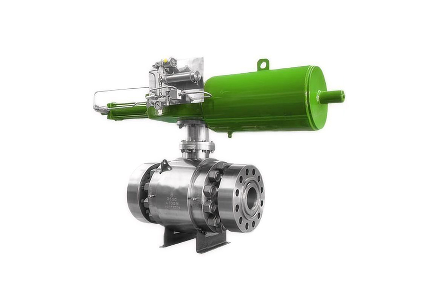 Pneumatic High-Pressure Flanged Ball Valve