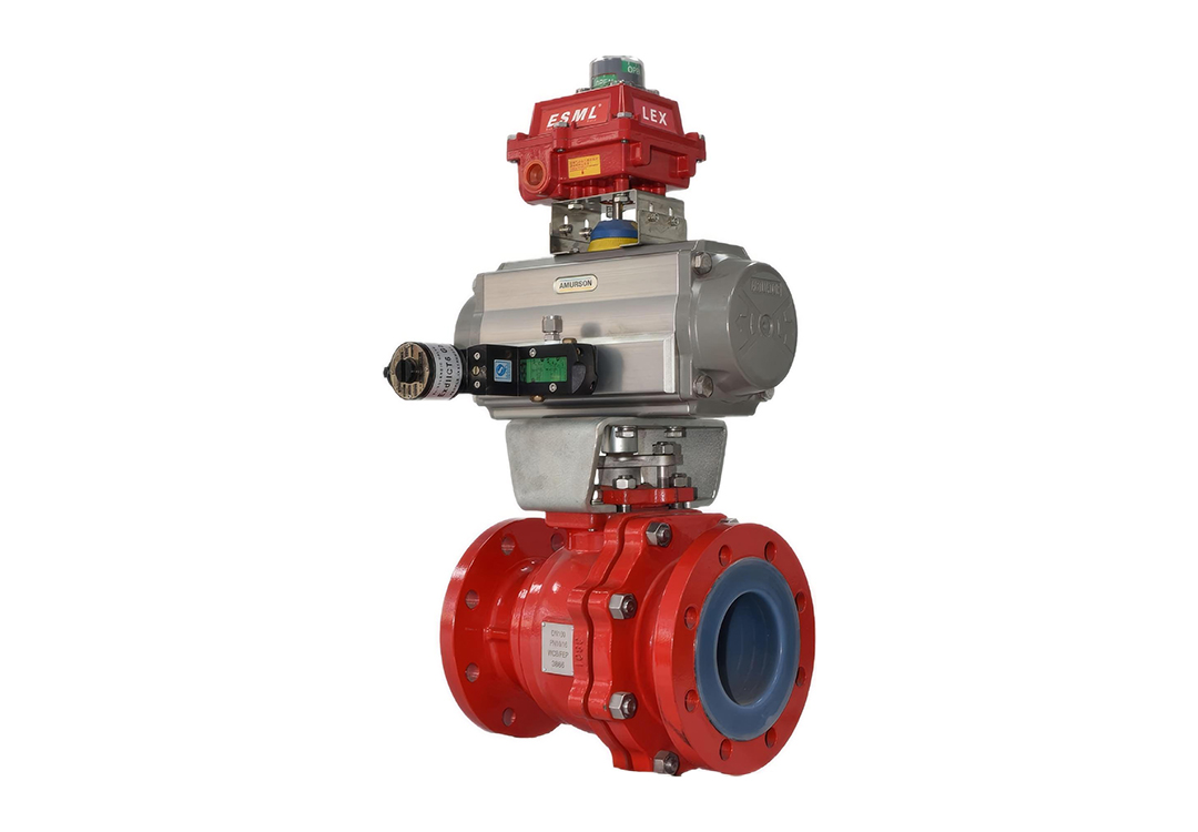 Pneumatic Acid and Alkali Resistant PTFE-Lined Ball Valve