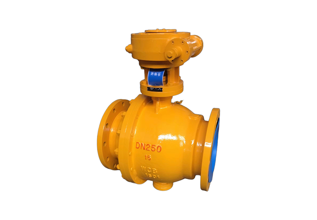 Two-Piece Carbon Steel Flanged Trunnion Ball Valve