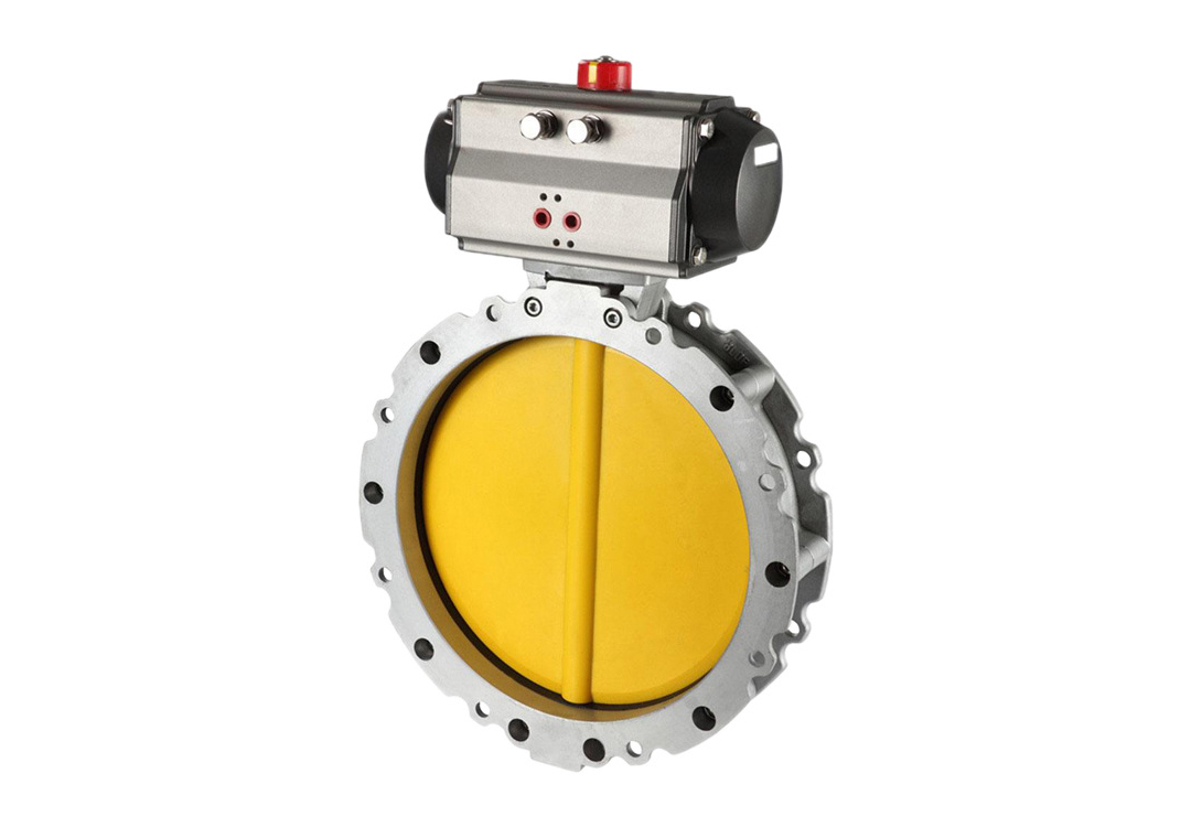 Pneumatic Concentric Ventilation Butterfly Valve for Smoke and Dust