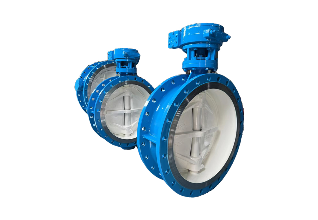 Worm Gear Flanged Double Eccentric Butterfly Valve