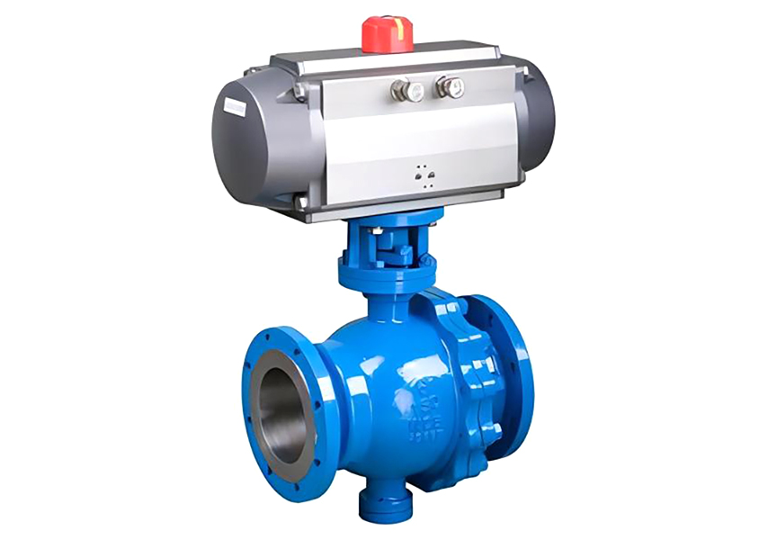 Cast Steel Pneumatic Trunnion Ball Valve