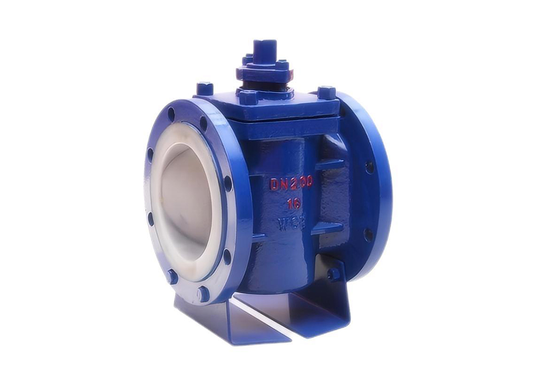 Carbon Steel Soft Sealing Plug Valve with Support Bracket